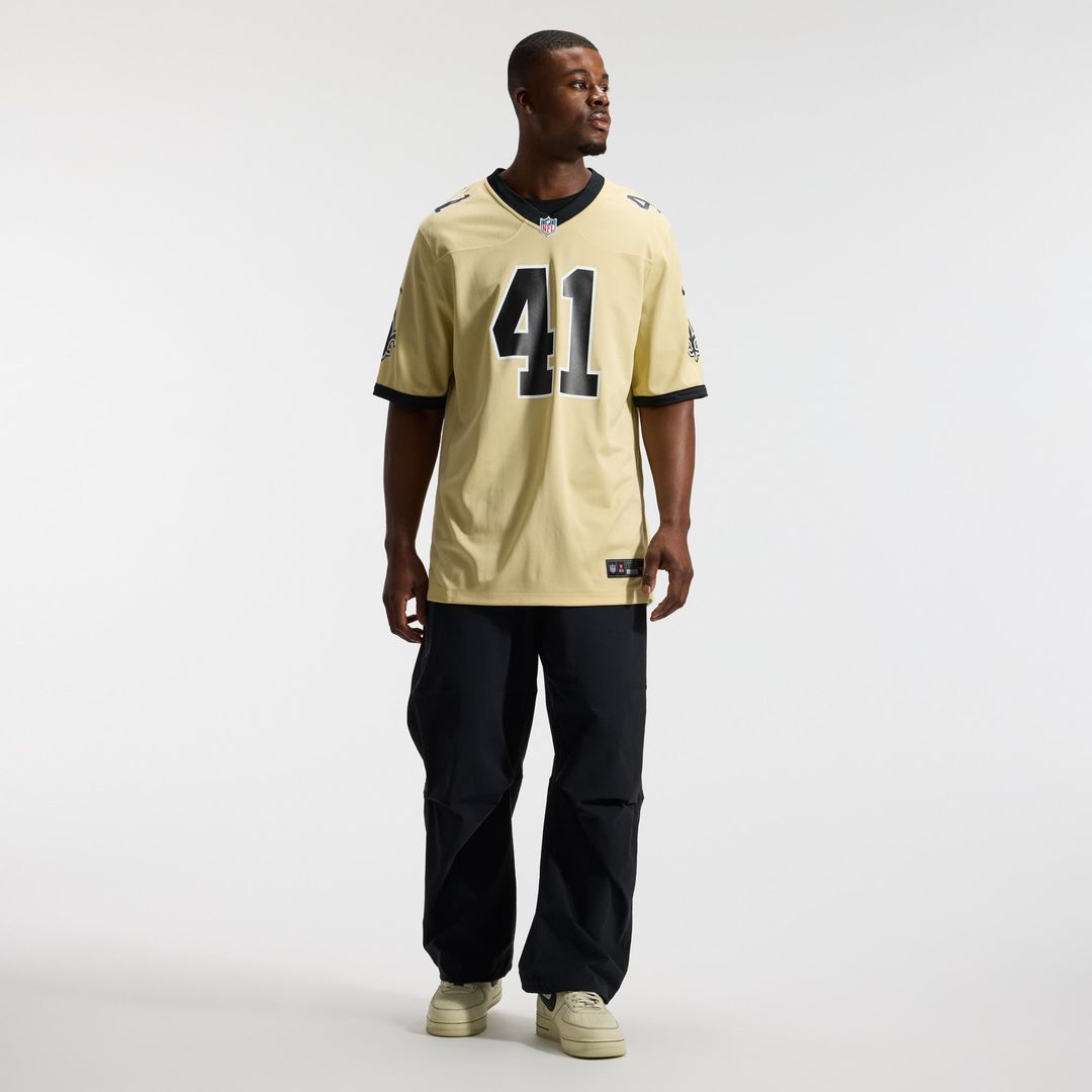 New Orleans Saints Alvin Kamara Nike Black Game Jersey product image 23