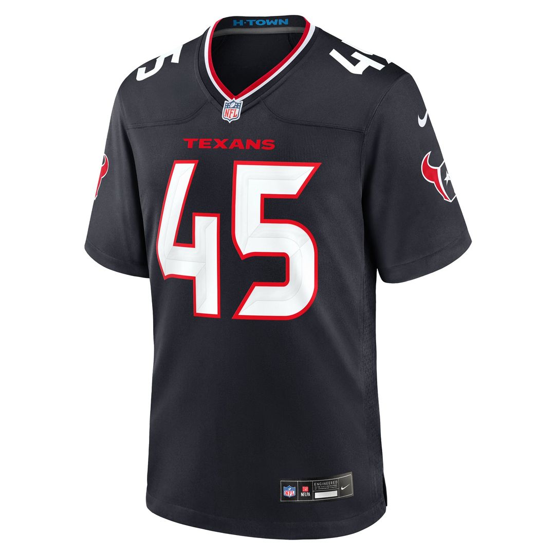 Houston Texans E.J. Speed Nike Navy Game Jersey product image 2