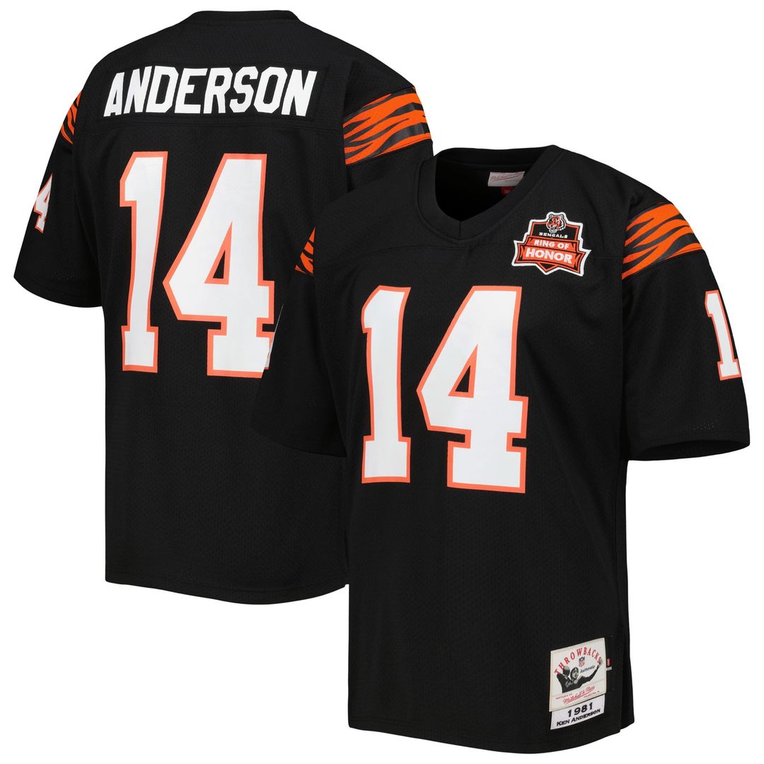 Cincinnati Bengals 1981 Ken Anderson Mitchell & Ness Black product image 1