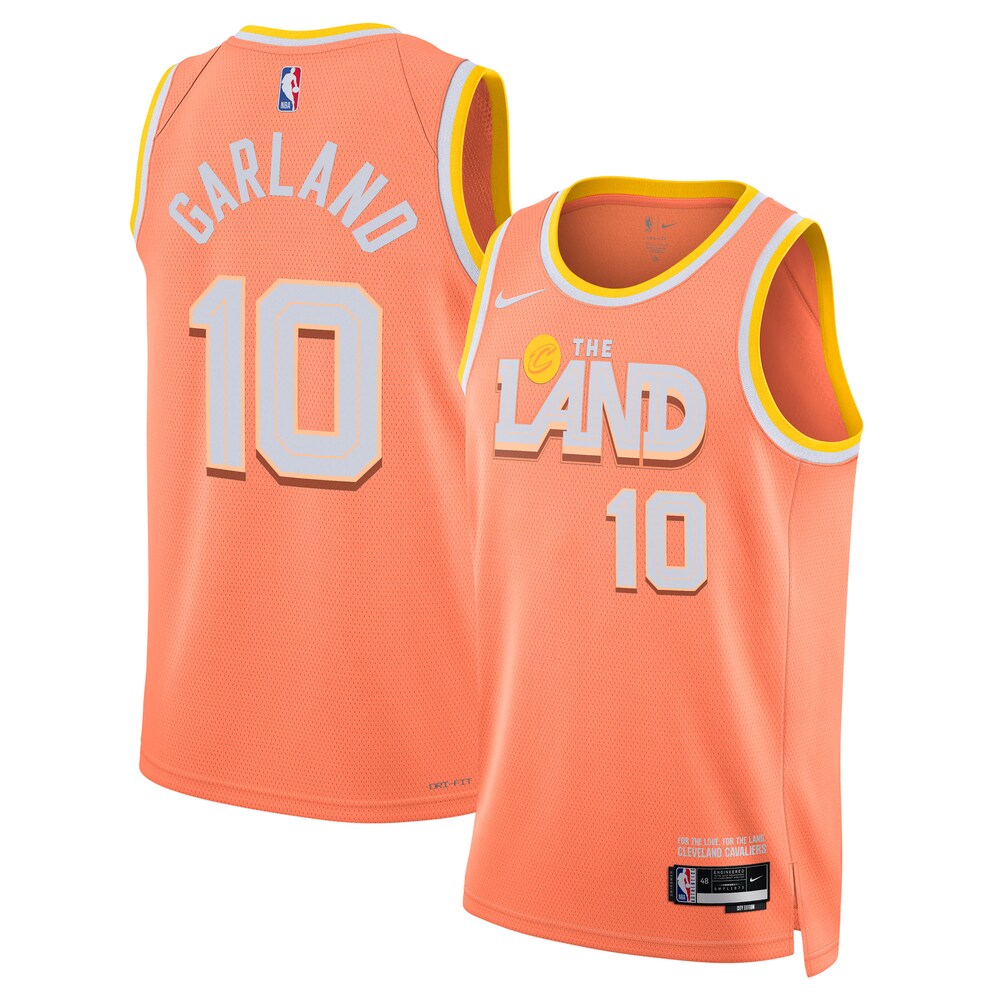 Cleveland Cavaliers 202526 City Edition Swingman Jersey Orange Darius Garland Unisex | RTJ13362 product image 1, provided