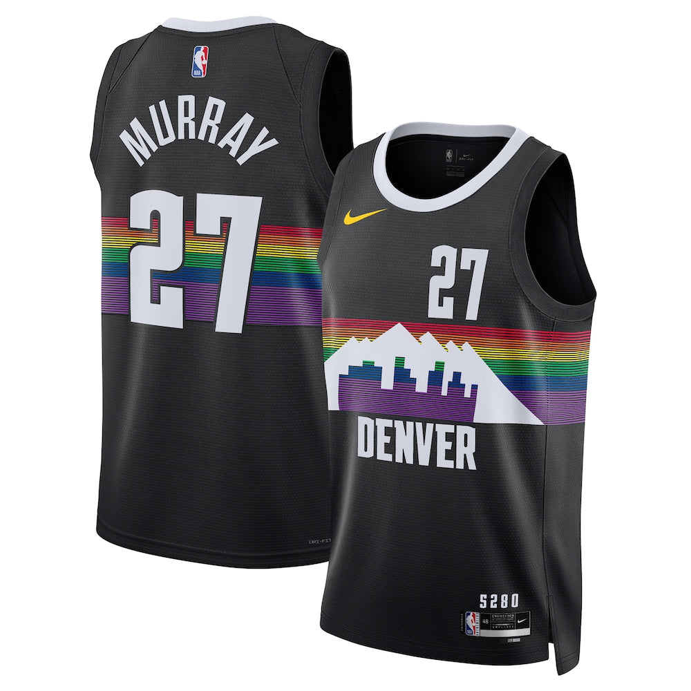 Denver Nuggets 202526 City Edition Swingman Jersey Black Jamal Murray Unisex | RTJ13315 product image 1, provided for visual