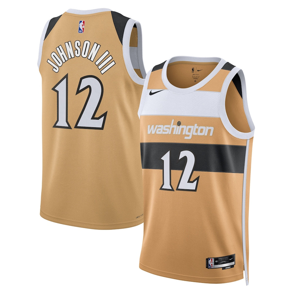 Washington Wizards 202526 City Edition Swingman Jersey Tan Tre Johnson Iii Unisex | RTJ13299 product image 1, provided for