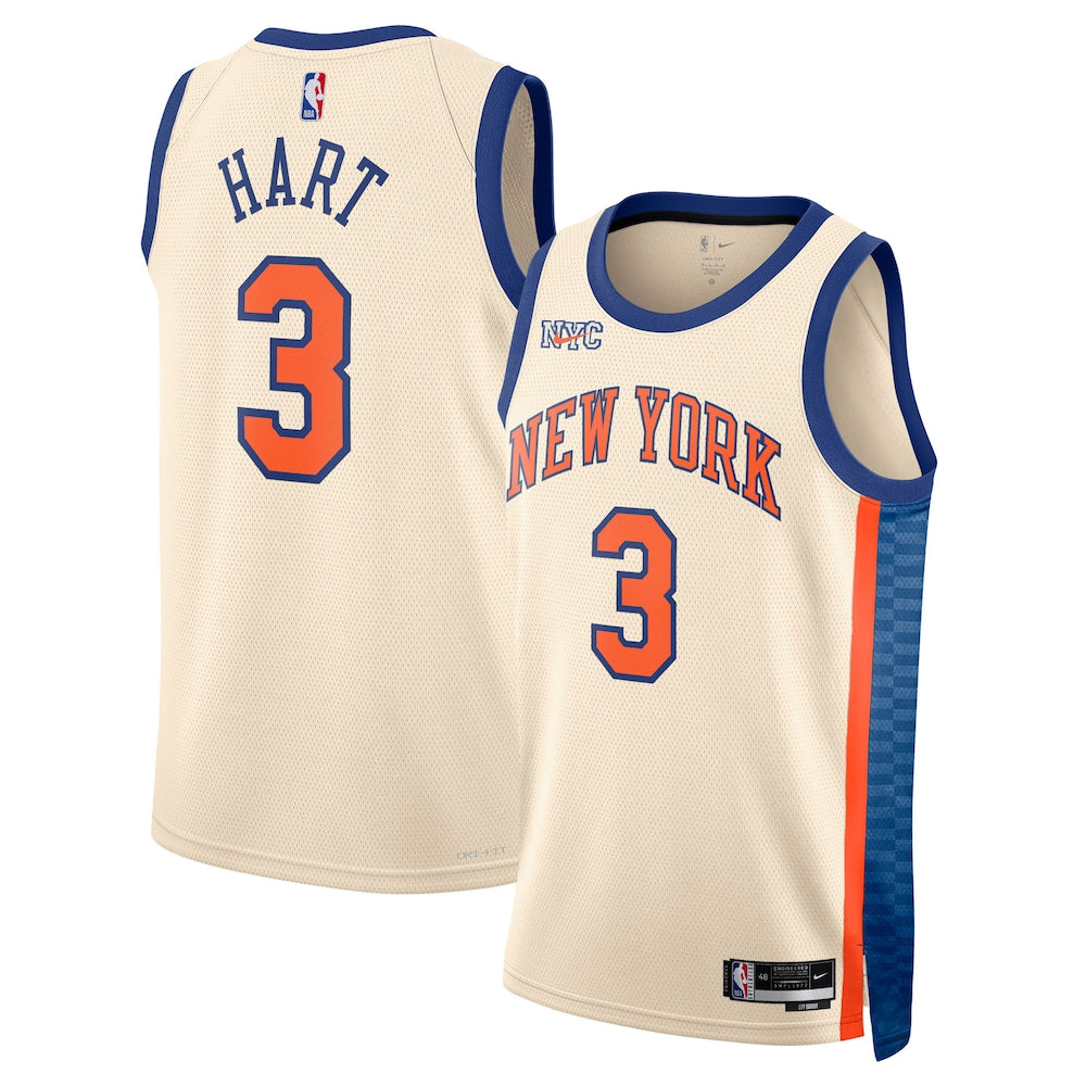 New York Knicks 202526 City Edition Swingman Jersey White Josh Hart Unisex | RTJ13292 product image 1, provided for visual