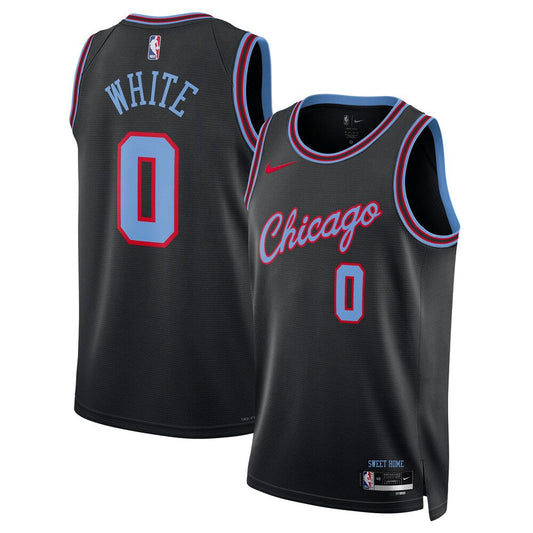 Chicago Bulls 202526 City Edition Swingman Jersey Black Coby White Unisex | RTJ13291 product image 1, provided for visual
