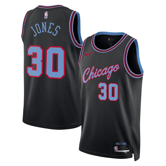 Chicago Bulls 202526 City Edition Swingman Jersey Black Tre Jones Unisex | RTJ13263 product image 1, provided for visual
