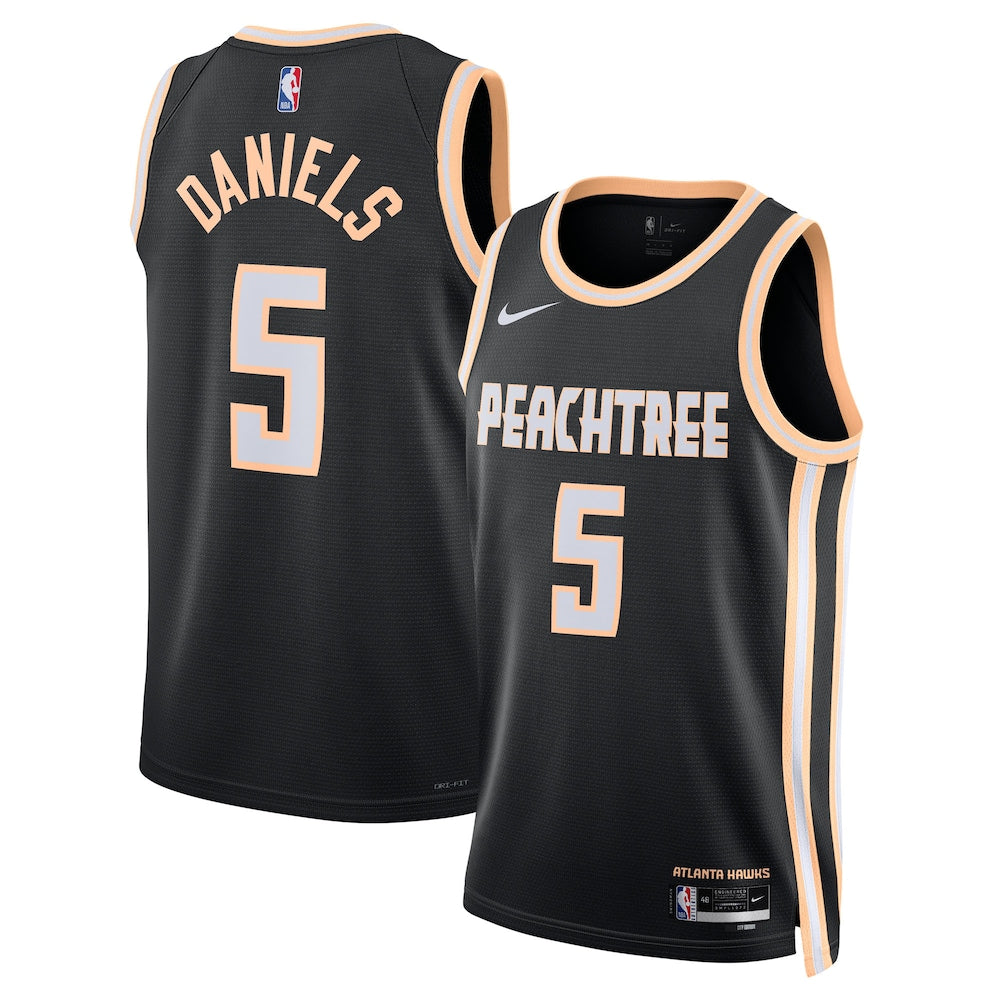 Atlanta Hawks 202526 City Edition Swingman Jersey Black Dyson Daniels Unisex | RTJ13247 product image 1, provided for visual