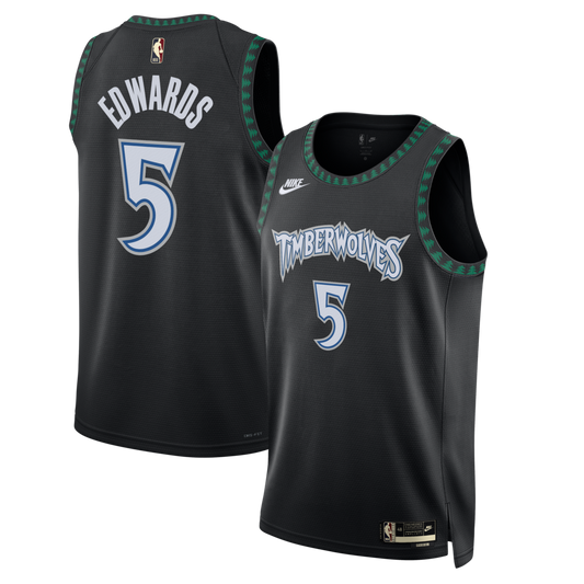 Minnesota Timberwolves Classic Edition Jersey Black Anthony Edwards Unisex | RTJ13243 product image 1, provided for visual