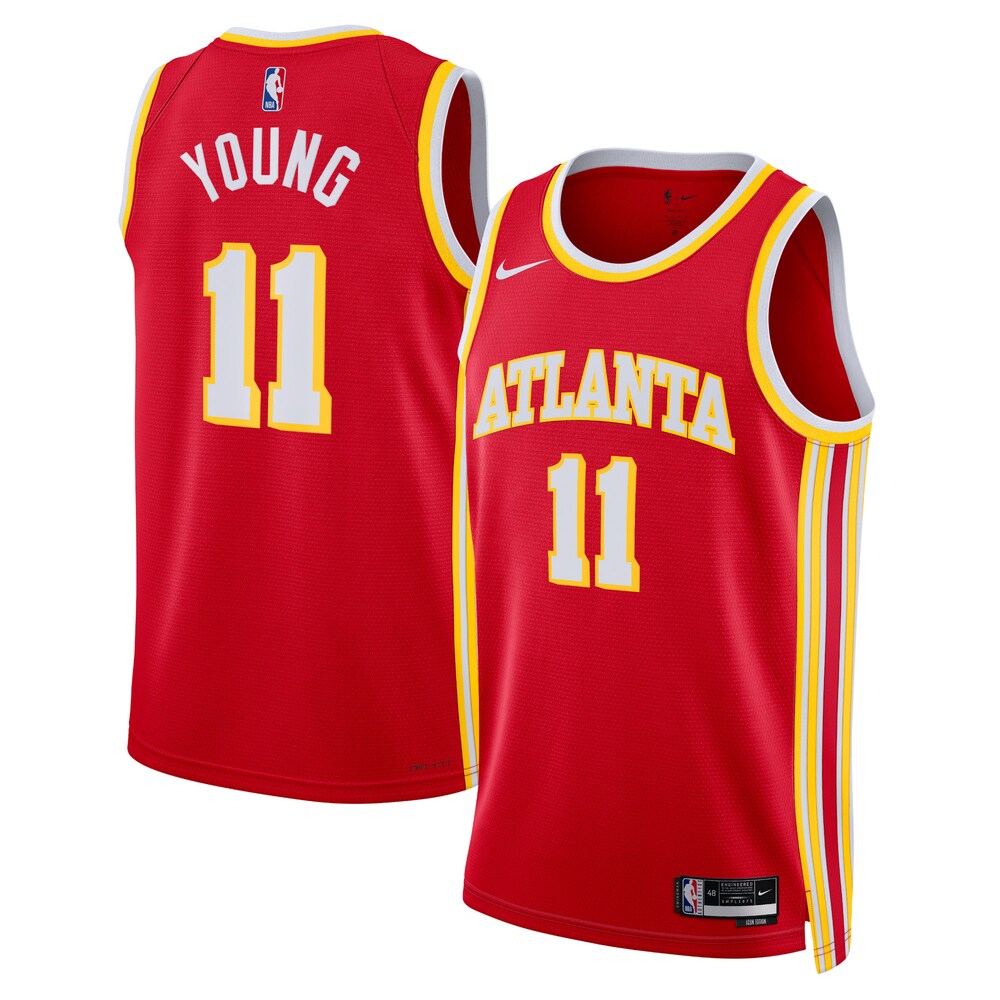 Atlanta Hawks Icon Edition Swingman Jersey Red Trae Young Unisex | RTJ13236 product image 1, provided for visual reference