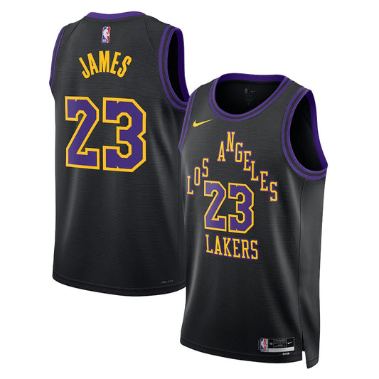 Los Angeles Lakers 202526 City Edition Swingman Jersey Black Lebron James Unisex | RTJ13196 product image 1, provided for
