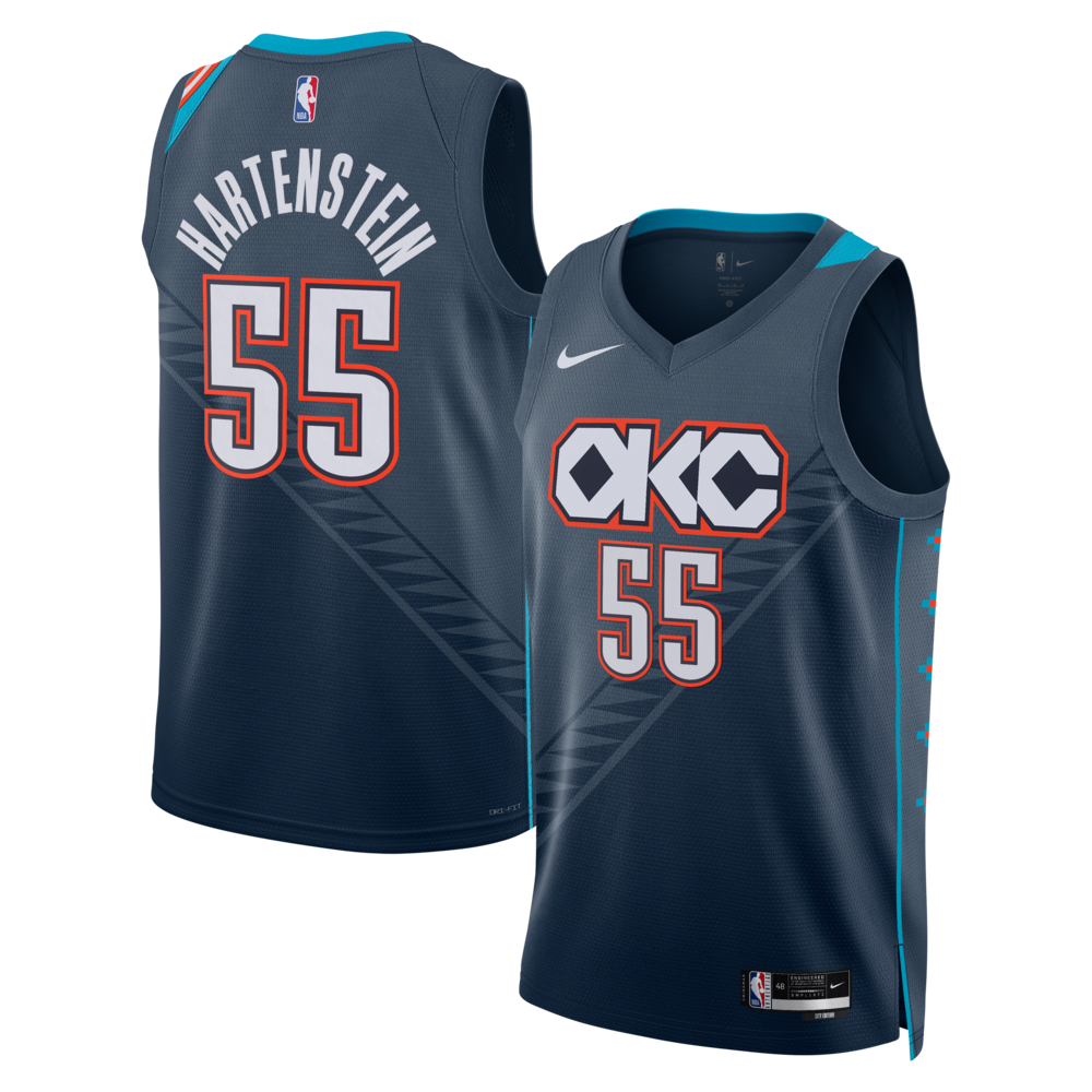 Oklahoma City Thunder 202526 City Edition Swingman Jersey Gray Isaiah Hartenstein Unisex | RTJ13202 product image 1,