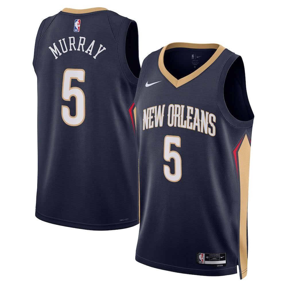 New Orleans Pelicans Icon Edition Swingman Jersey Navy Dejounte Murray Unisex | RTJ13182 product image 1, provided for