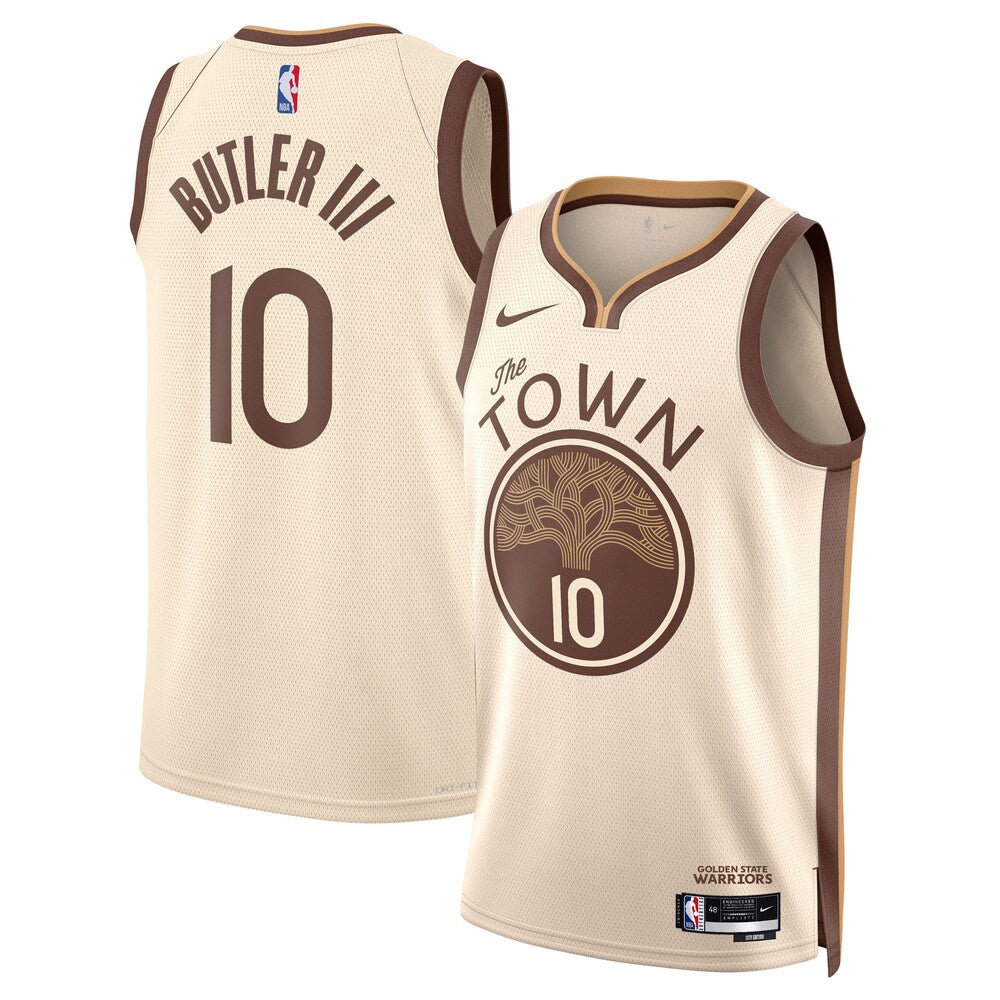 Golden State Warriors 202526 City Edition Swingman Jersey Tan Jimmy Butler Iii Unisex | RTJ13142 product image 1, provided