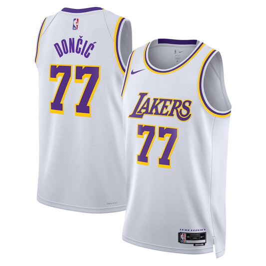 Los Angeles Lakers Association Edition Swingman Jersey White Luka Doni Unisex | RTJ13131 product image 1, provided for