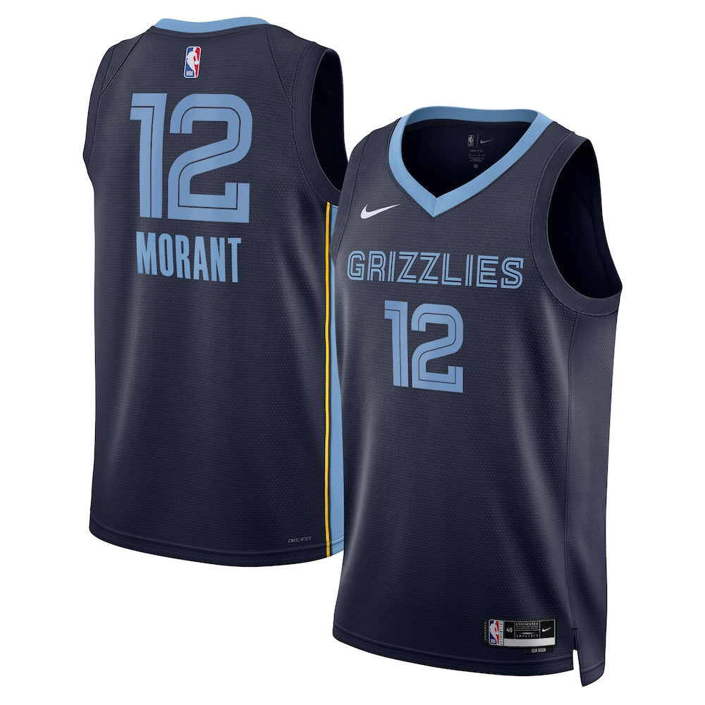 Memphis Grizzlies Icon Edition Swingman Jersey Navy Ja Morant Unisex | RTJ13106 product image 1, provided for visual