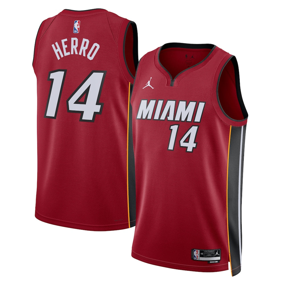 Miami Heat Jordan Statement Edition Swingman Jersey Red Tyler Herro Unisex | RTJ13118 product image 1, provided for visual