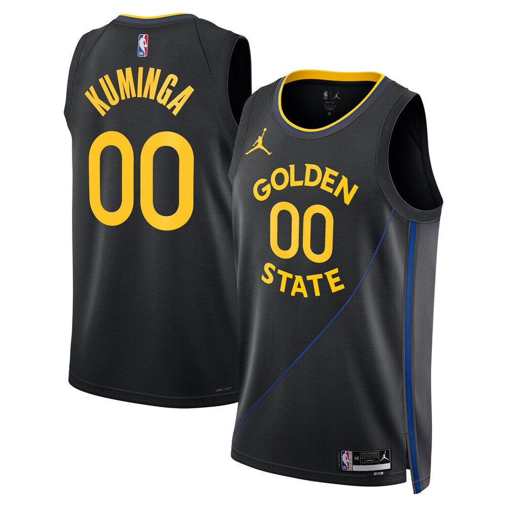 Golden State Warriors Jordan Brand 202425 Statement Edition Swingman Jersey Black Jonathan Kuminga Unisex | RTJ13065 product