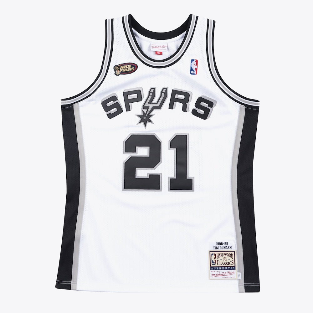 San Antonio Spurs Jersey Home Finals Tim Duncan 1998 99 | RTJ13054 product image 1, provided for visual reference and