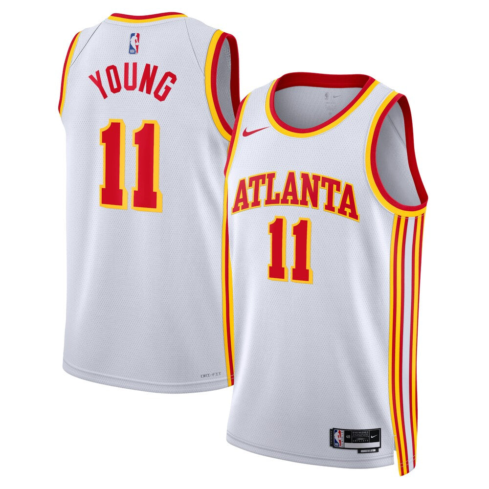 Atlanta Hawks Association Edition Swingman Jersey White Trae Young Unisex | RTJ13024 product image 1, provided for visual