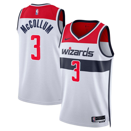 Washington Wizards Association Edition Swingman Jersey White Cj Mccollum Unisex | Stitched Jersey RTJS 12146 product image