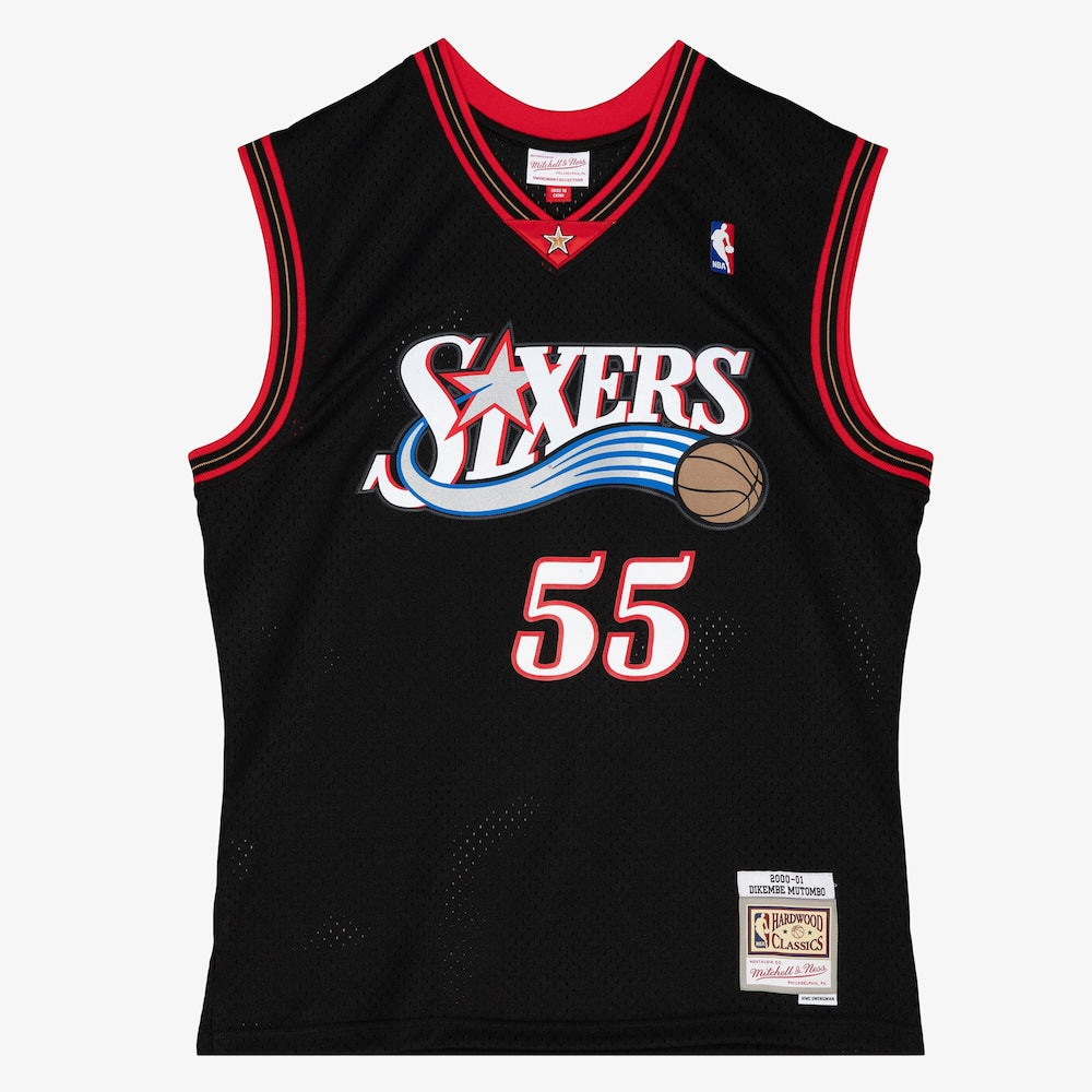 Philadelphia 76Ers Swingman Jersey Dikembe Mutombo 2000 01 | Stitched Jersey RTJS 12097 product image 1, provided for visual