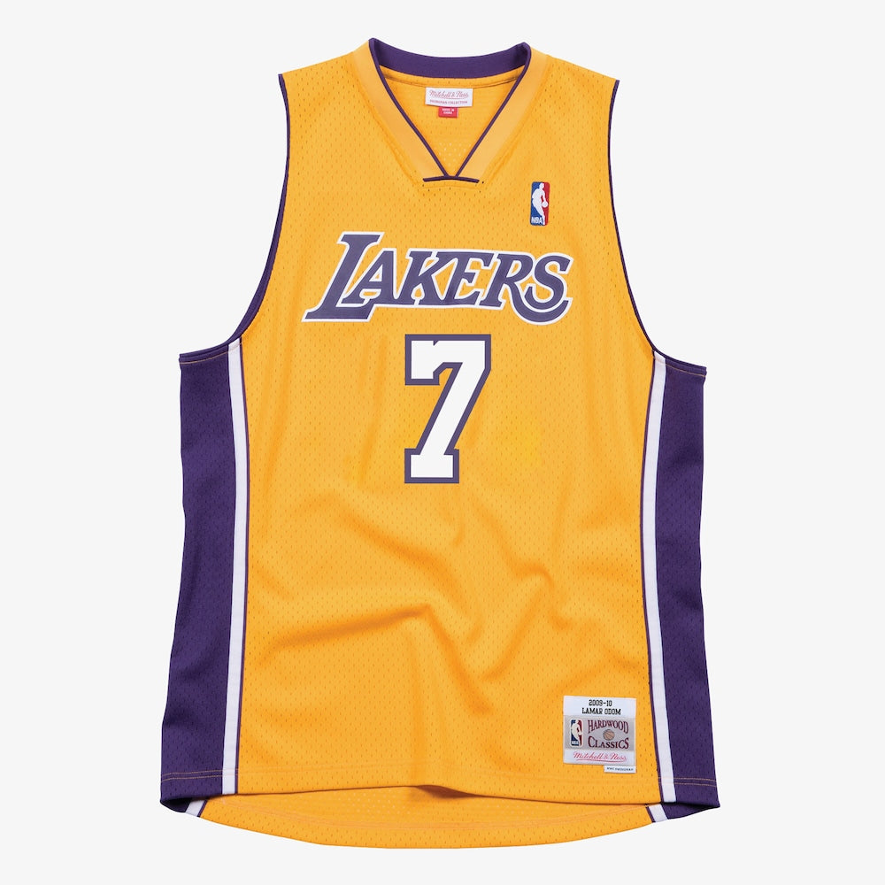 Los Angeles Lakers Swingman Jersey Lamar Odom 2009 10 | Stitched Jersey RTJS 12093 product image 1, provided for visual