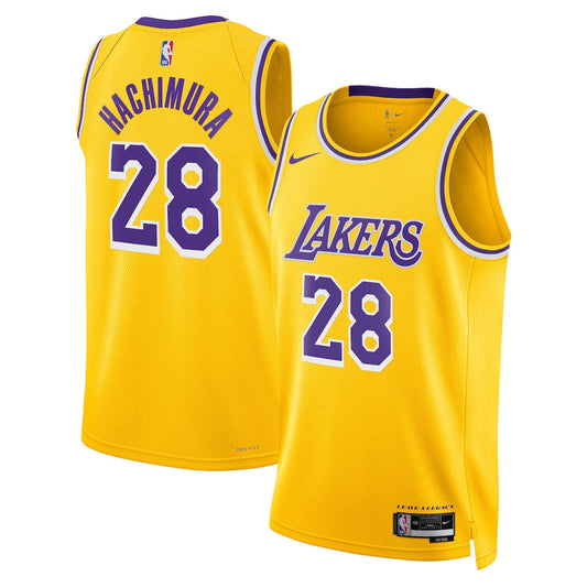 Los Angeles Lakers Icon Edition Swingman Jersey Gold Rui Hachimura Unisex | Stitched Jersey RTJS 12055 product image 1,