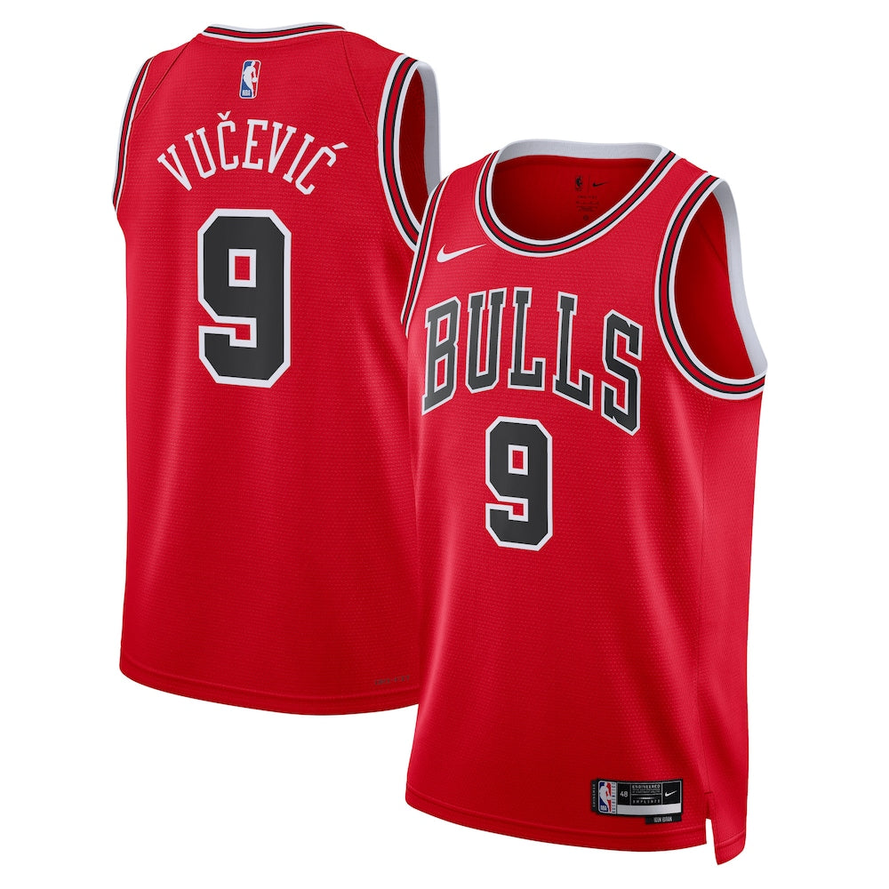 Chicago Bulls Icon Edition Swingman Jersey Red Nikola Vuevi Unisex | Stitched Jersey RTJS 12044 product image 1, provided