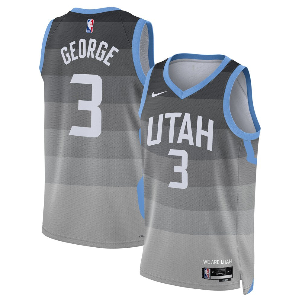 Utah Jazz 2025-26 City Edition Swingman Jersey Gray Keyonte George Unisex | Stitched Jersey RTJS 12001 product image 1,