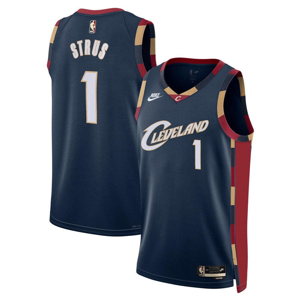 Cleveland Cavaliers Classic Edition Jersey Navy Max Strus Unisex | Stitched Jersey RTJS 12002 product image 1, provided for