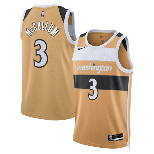 Washington Wizards 2025-26 City Edition Swingman Jersey Tan Cj Mccollum Unisex | Stitched Jersey RTJS 11981 product image 1,