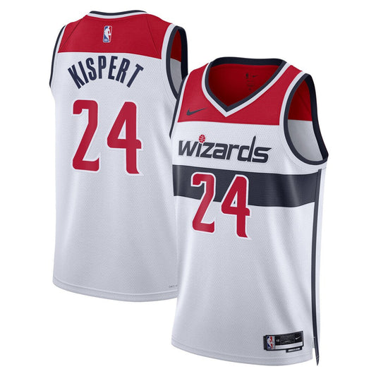 Washington Wizards Association Edition Swingman Jersey White Corey Kispert Unisex | Stitched Jersey RTJS 11959 product image