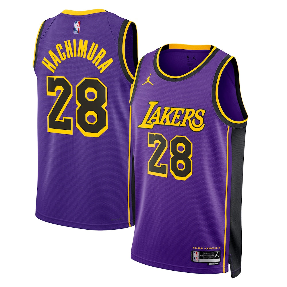 Los Angeles Lakers Jordan Statement Edition Swingman Jersey Purple Rui Hachimura Unisex | Stitched Jersey RTJS 11939 product