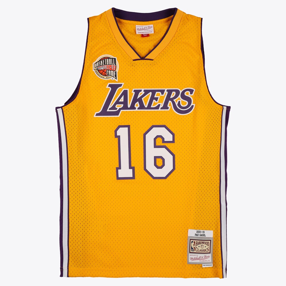 Los Angeles Lakers Hof Swingman Jersey Pau Gasol | Stitched Jersey RTJS 11909 product image 1, provided for visual reference
