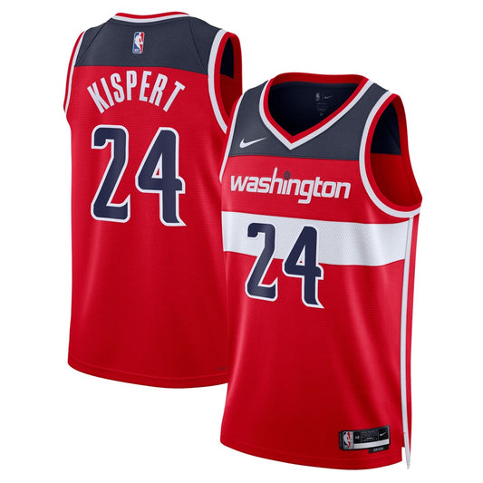 Washington Wizards Icon Edition Swingman Jersey Red Corey Kispert Unisex | Stitched Jersey RTJS 11900 product image 1,