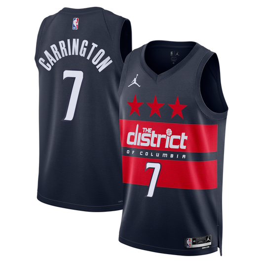 Washington Wizards Jordan Brand Statement Edition Swingman Jersey Navy Bub Carrington Mens | Stitched Jersey RTJS 11880