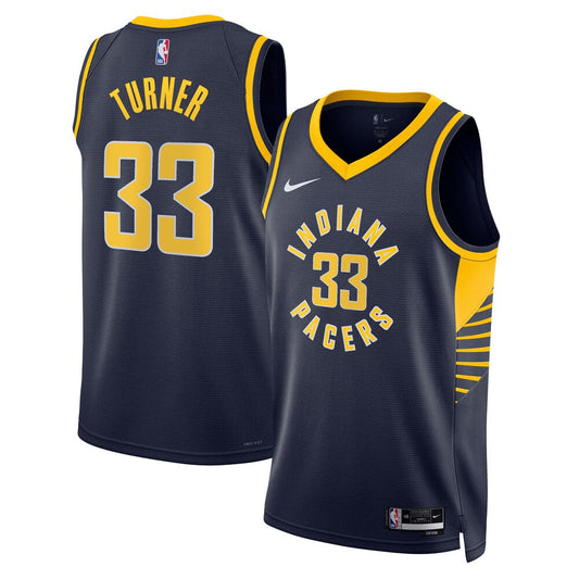 Indiana Pacers Icon Edition Swingman Jersey Navy Myles Turner Unisex | Stitched Jersey RTJS 11850 product image 1, provided