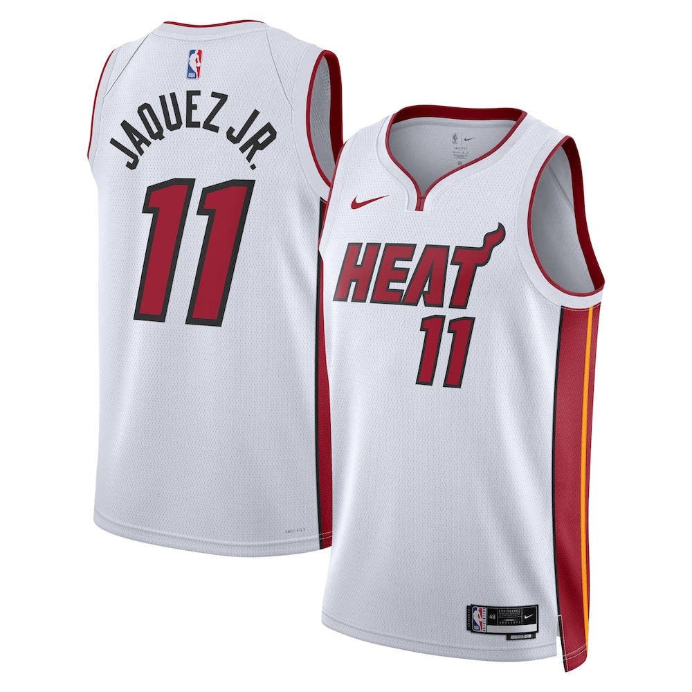 Miami Heat Association Edition Swingman Jersey White Jaime Jaquez Jr Unisex | Stitched Jersey RTJS 11805 product image 1,