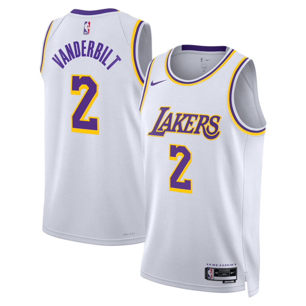 Los Angeles Lakers Association Edition Swingman Jersey White Jarred Vanderbilt Unisex | Stitched Jersey RTJS 11768 product