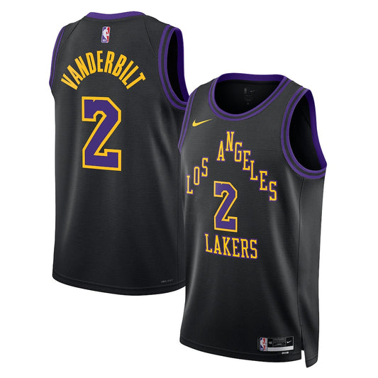 Los Angeles Lakers 2025-26 City Edition Swingman Jersey Black Jarred Vanderbilt Unisex | Stitched Jersey RTJS 11779 product