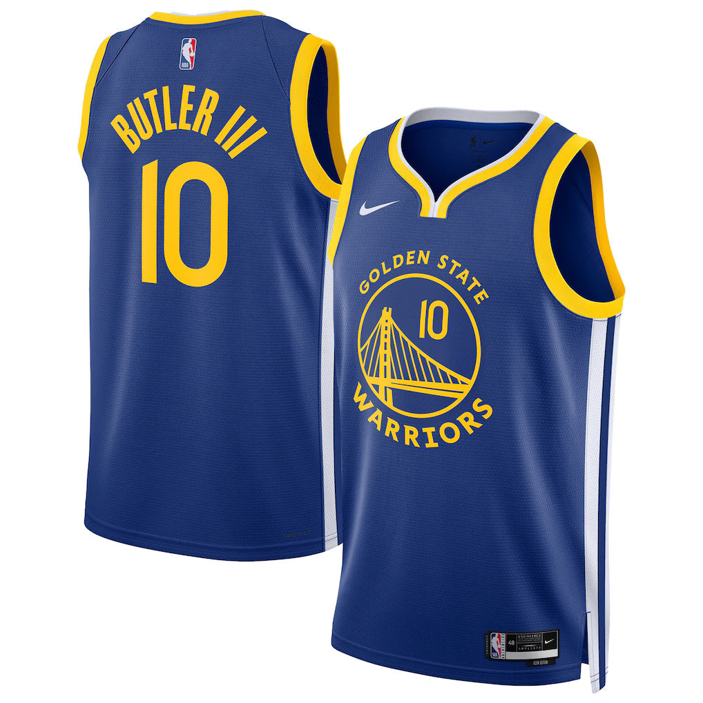 Jimmy Butler III Golden State Warriors Swingman Player Jersey - Icon Edition - Royal product image 1, provided for visual