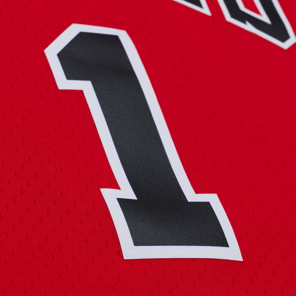 Chicago Bulls Derrick Rose Mitchell & Ness Red 2008 Hardwood Classics Swingman Jersey for Men product image 3, provided for