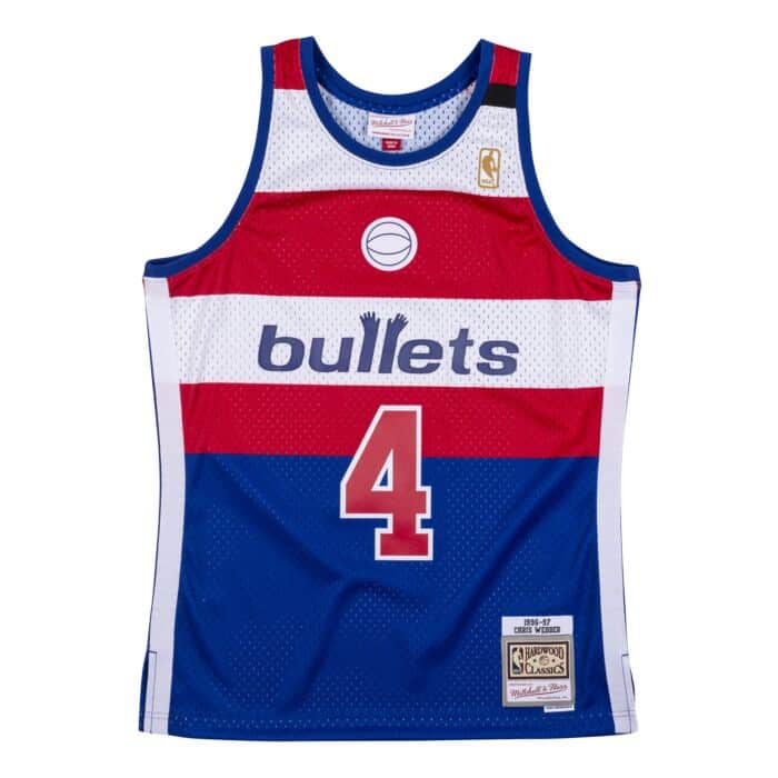 Washington Bullets Chris Webber Mitchell & Ness 1996-97 Hardwood Classics Swingman Replica Jersey for Men product image 2,