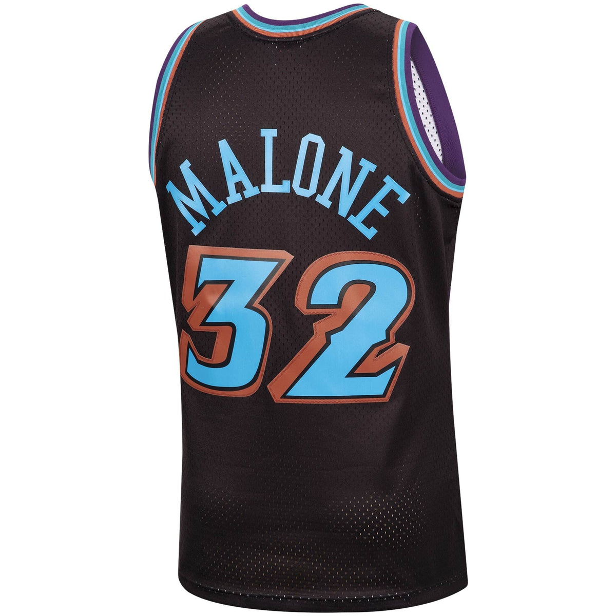 Mitchell & Ness Karl Malone Black Utah Jazz 1996-97 Hardwood Classics Reload Swingman Jersey for Men product image 3,