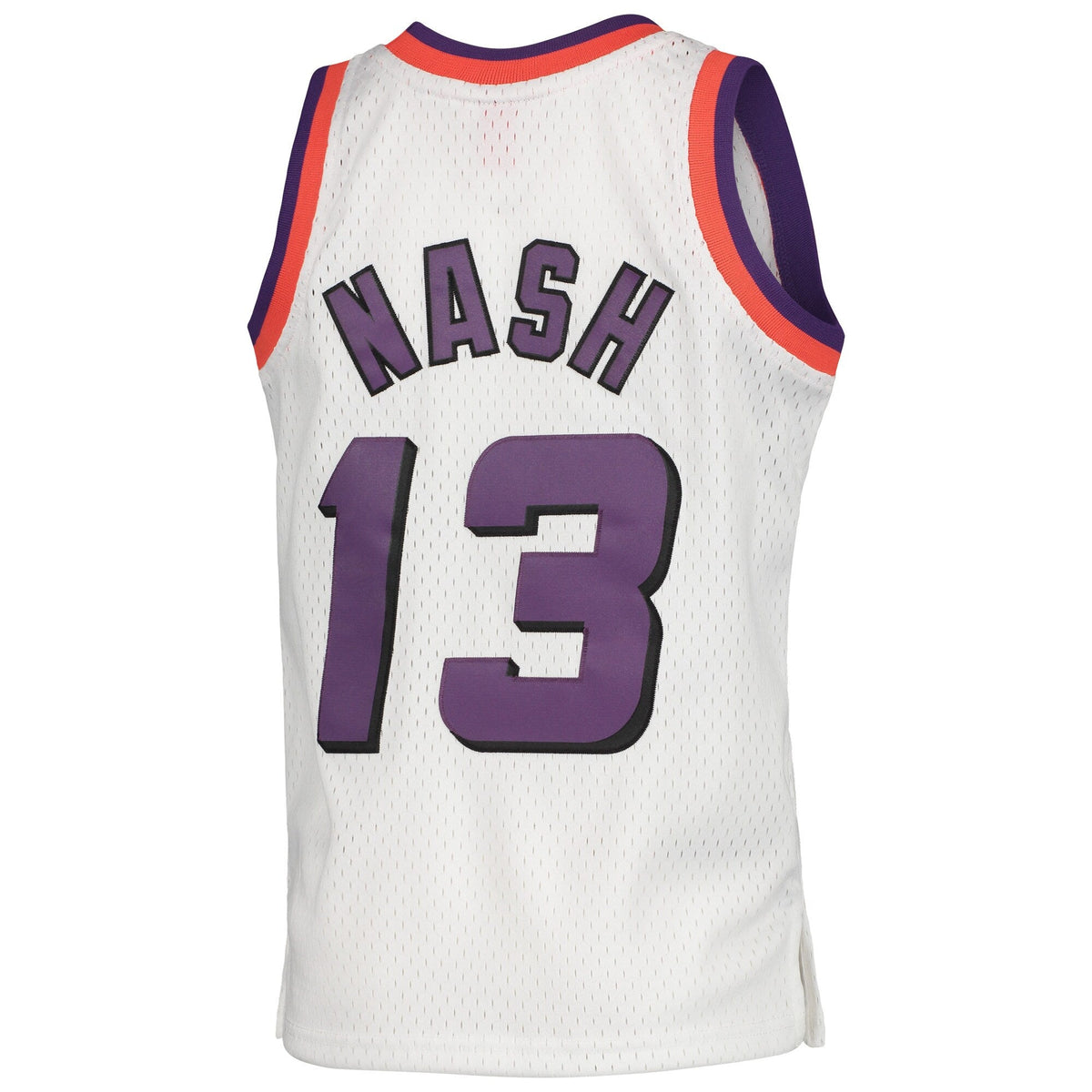 Phoenix Suns Steve Nash Mitchell & Ness White 1996-97 Hardwood Classics Swingman Jersey product image 3, provided for visual