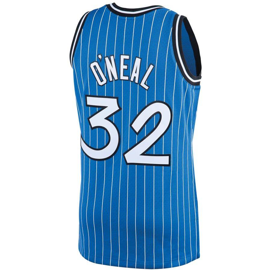 Men’s Shaquille O’Neal Orlando Magic 1994-95 Blue Swingman Replica Jersey By Mitchell & Ness product image 3, provided for