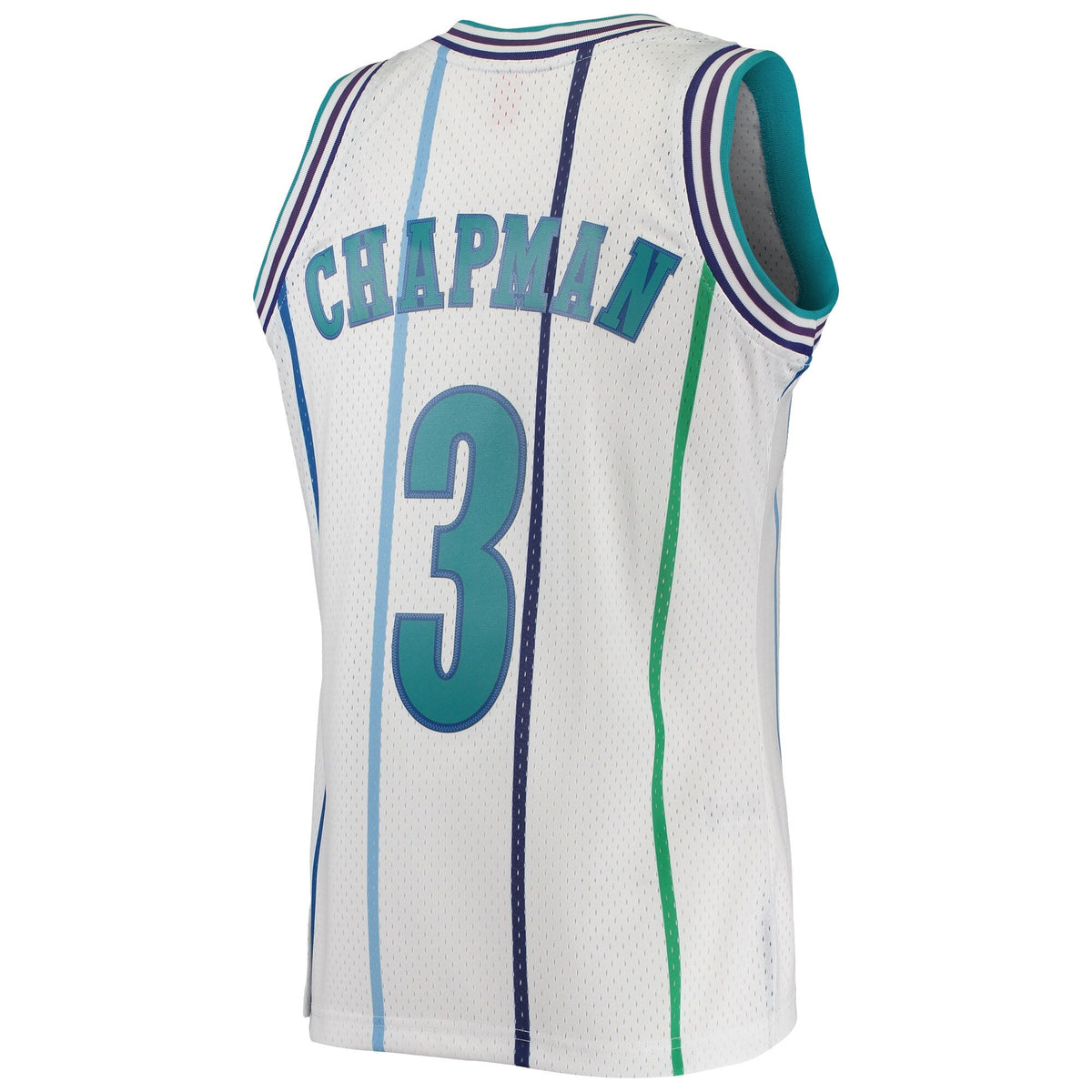 Charlotte Hornets Rex Chapman Mitchell & Ness White 1988-89 Hardwood Classics Swingman Jersey product image 3, provided for