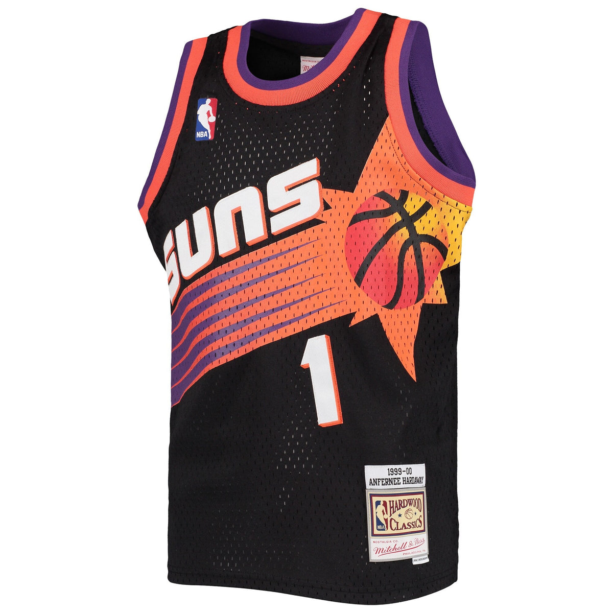 Phoenix Suns Anfernee "Penny" Hardaway Mitchell & Ness Black Hardwood Classics Swingman Jersey product image 2, provided for