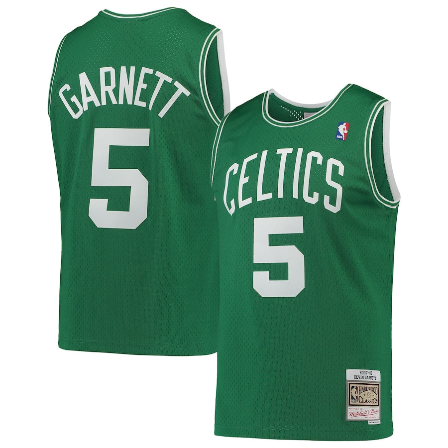 Boston Celtics Kevin Garnett Kelly Green 2007-08 Hardwood Classics Swingman Jersey product image 1, provided for visual