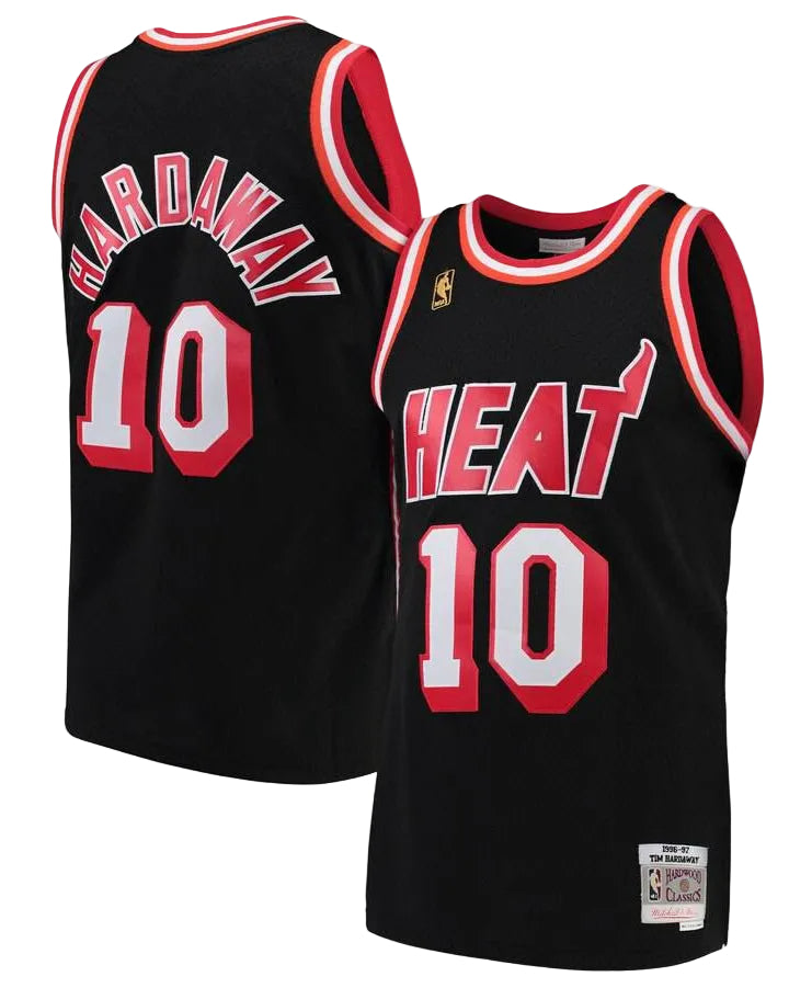 Miami Heat Tim Hardaway Mitchell & Ness NBA Mens Hardwood Classic Swingman Jersey product image 1, provided for visual