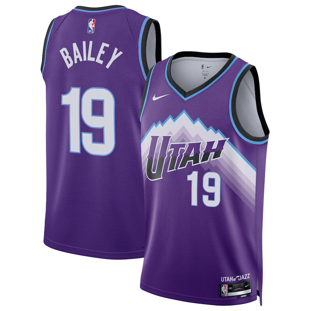 Ace Bailey Utah Jazz Unisex Swingman Jersey - Icon Edition - Purple product image 1, provided for visual reference and